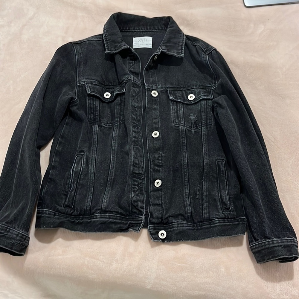 Black jean jacket